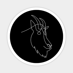 Goat One Line Magnet